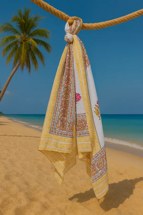 Yellow_Printed_Sarong_Wrap_for_Women