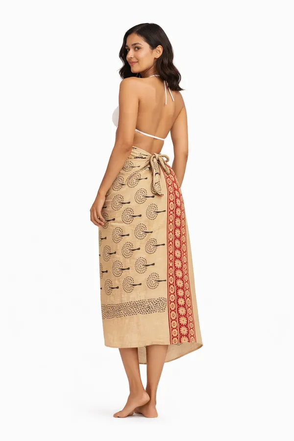 Beige_Printed_Wrap_Skirt_for_Women