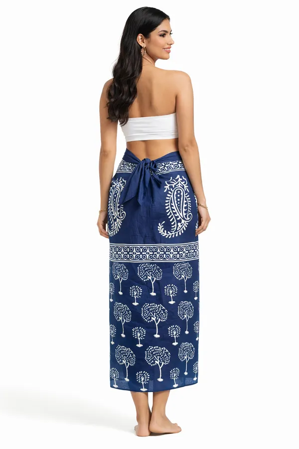 Blue_Printed_Wrap_Skirt_for_Women