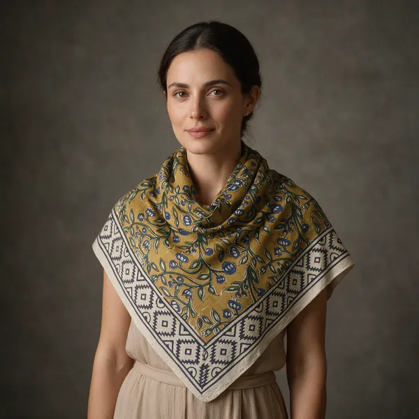 Mustard_Printed_Scarf_for_Women