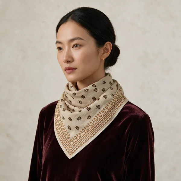 Beige_Printed_Scarf_for_Women