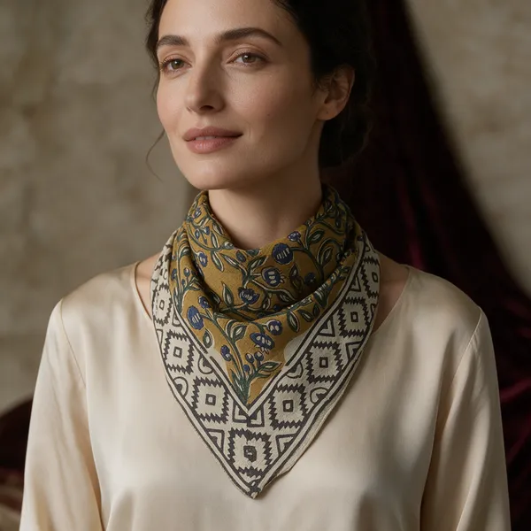 Mustard_Printed_Scarf_for_Women
