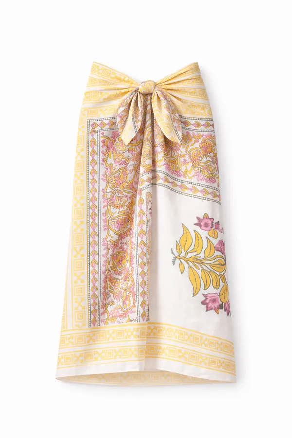 Yellow_Printed_Sarong_Wrap_for_Women