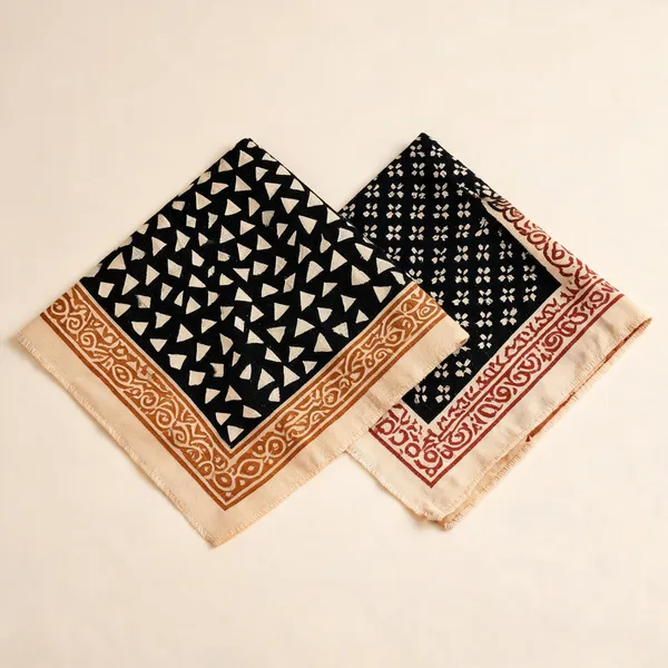 Combo_of_(Multicolor_Cotton_Hand_Block_Printed-Design-Bandana-Scarf-For-Women_&_Multicolor_Premium_Cotton_Hand_Block_Printed-Design-Bandana-Scarf-For-Women)