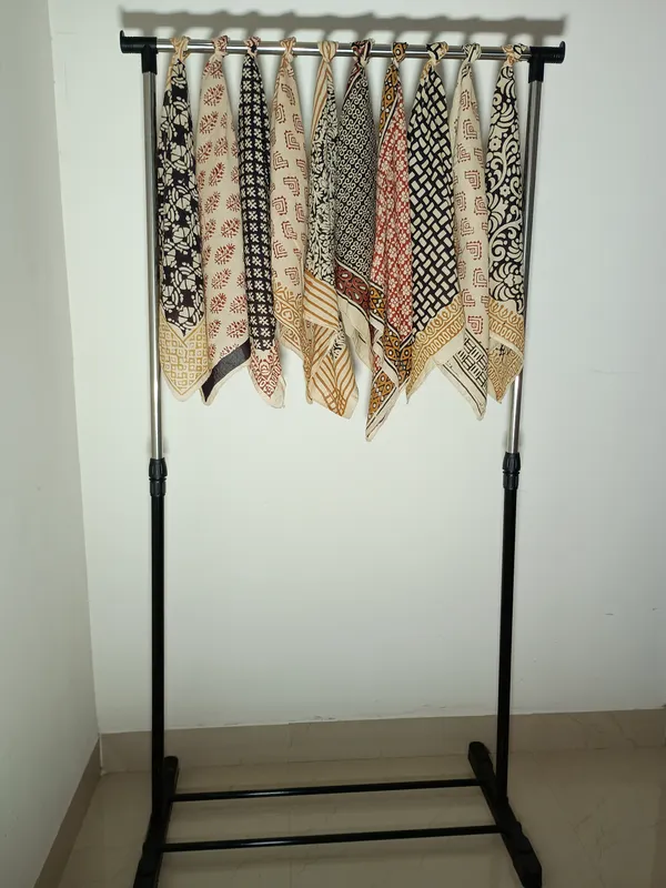 Multicolour_Hand_Block_Printed_Scarf_Set_for_Women