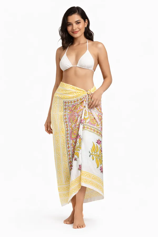 Yellow_Printed_Sarong_Wrap_for_Women