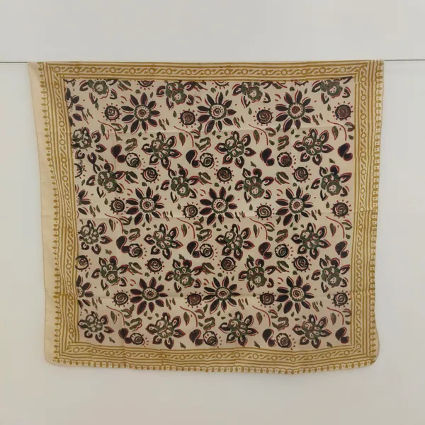 Cream_Floral_Print_Triangle_Scarf_for_Women