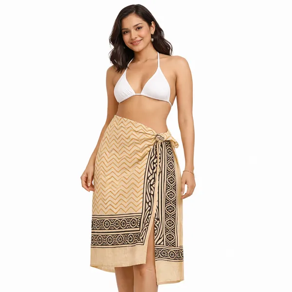 Beige_Geometric_Print_Bedsheet