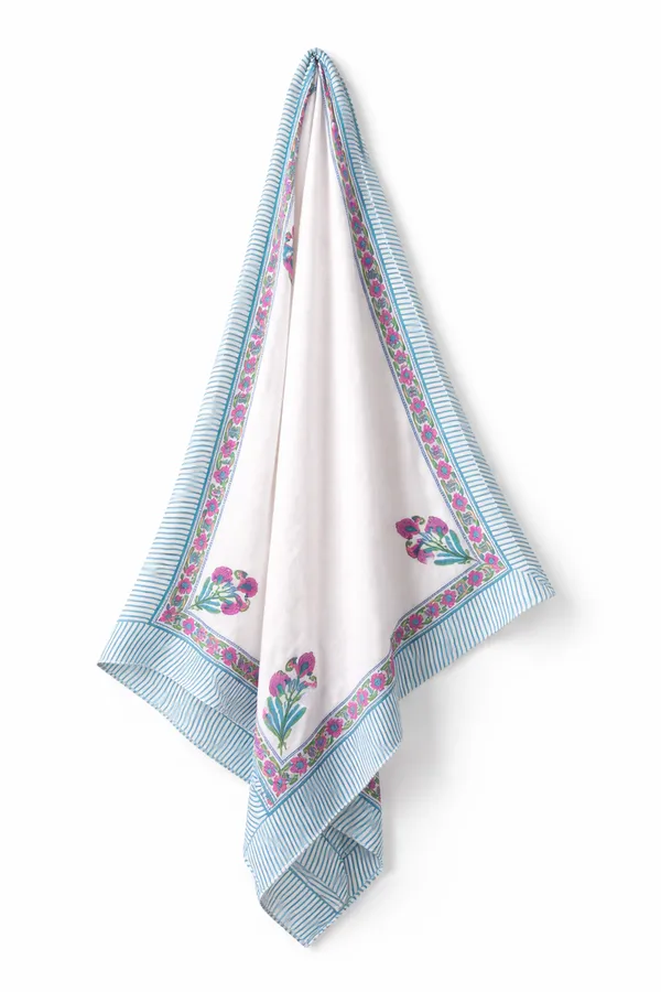 White_Floral_Print_Wrap_Skirt_for_Women