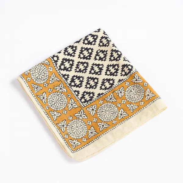 Orange_Printed_Square_Bandana_for_Women