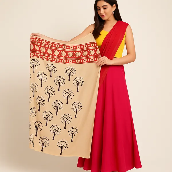 Beige_Printed_Wrap_Sarong_for_Women