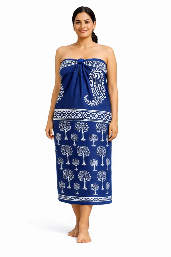 Blue_Printed_Wrap_Skirt_for_Women