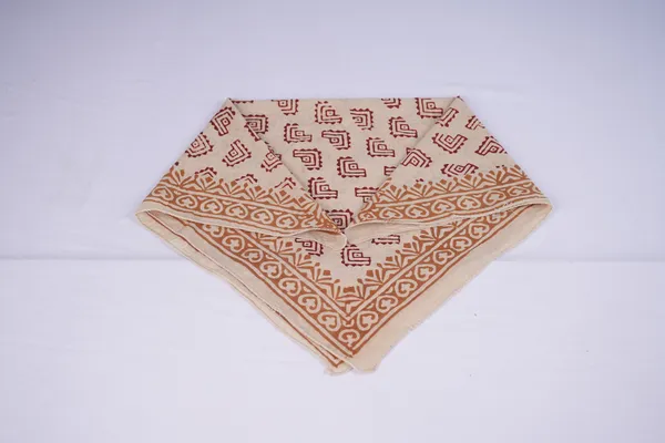 Beige_Printed_Bandana_Scarf_for_Unisex