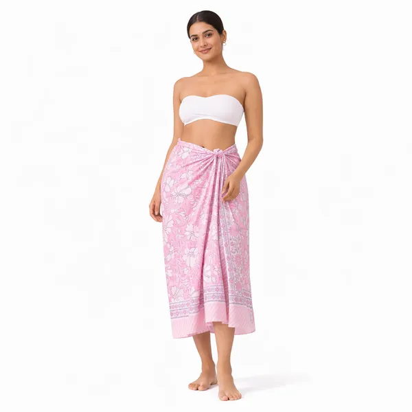 Pink_Printed_Wrap_Skirt_for_Women