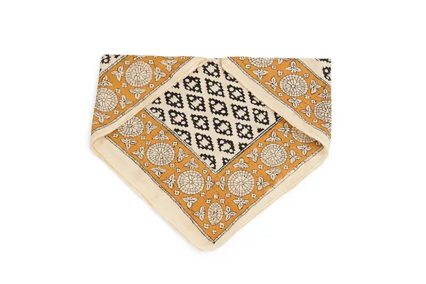 Orange_Printed_Square_Bandana_for_Women
