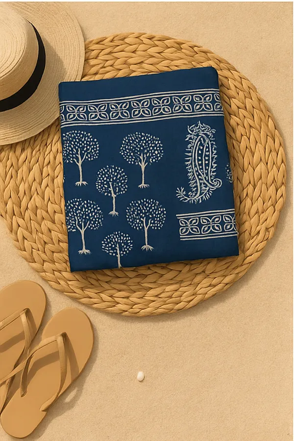 Blue_Printed_Wrap_Skirt_for_Women