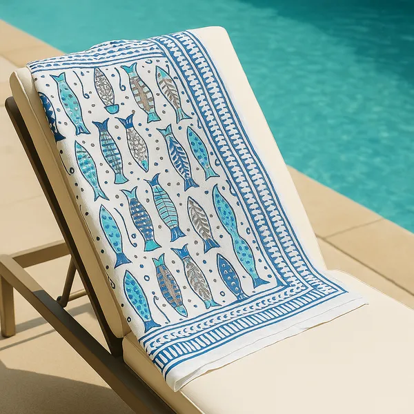 White_Fish_Print_Wrap_Skirt_for_Women
