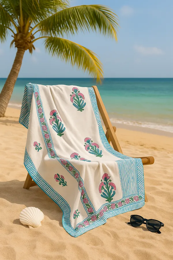 White_Floral_Print_Sarong_for_Women