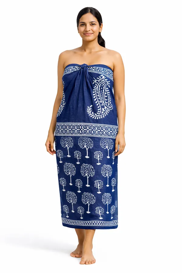Blue_Printed_Wrap_Skirt_for_Women