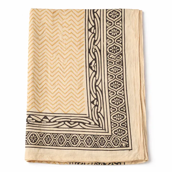 Beige_Geometric_Print_Bedsheet