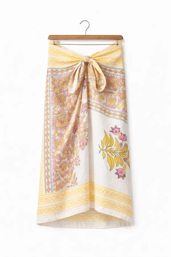 White_Floral_Printed_Sarong_for_Women