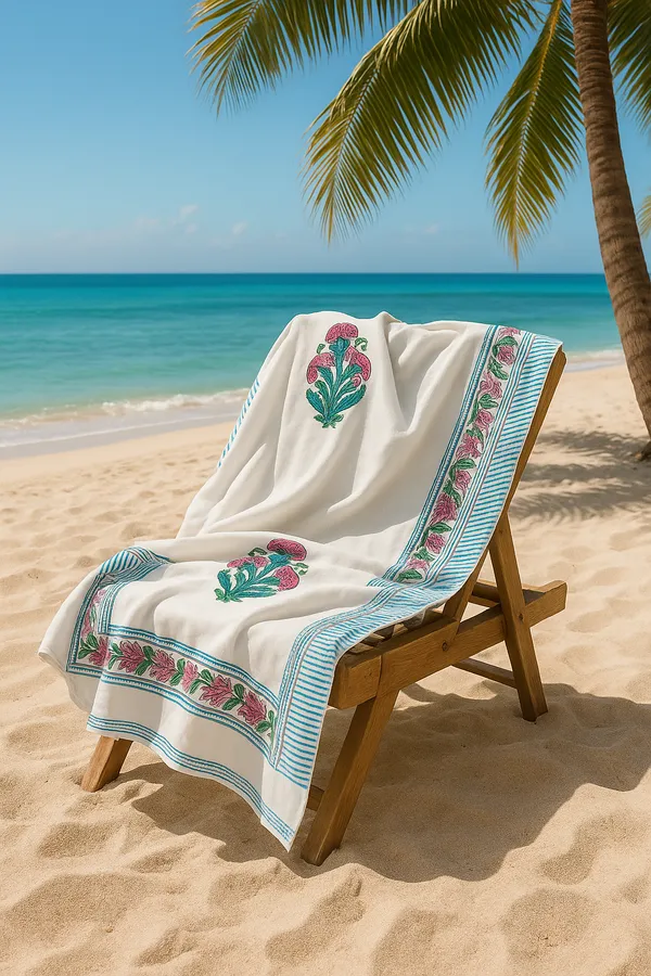 White_Floral_Print_Sarong_for_Women