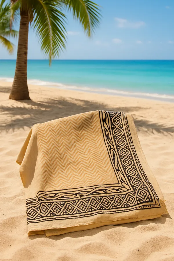 Beige_Geometric_Print_Bedsheet