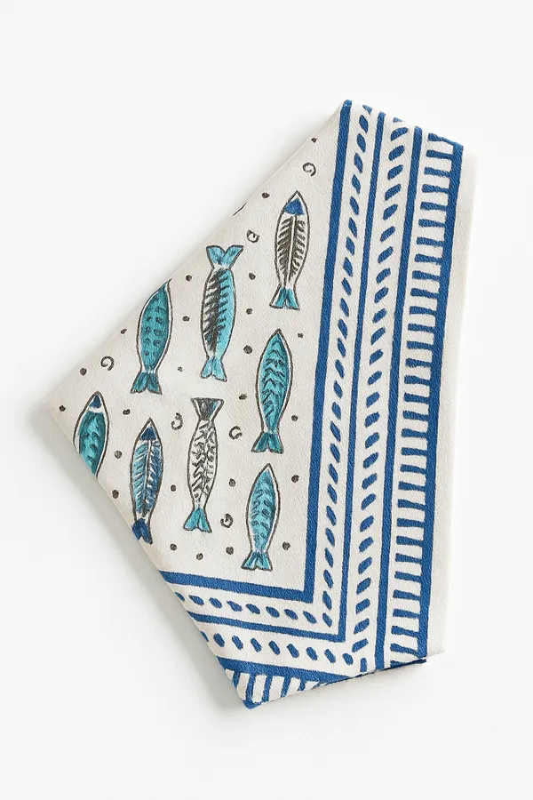 White_Fish_Print_Wrap_Skirt_for_Women