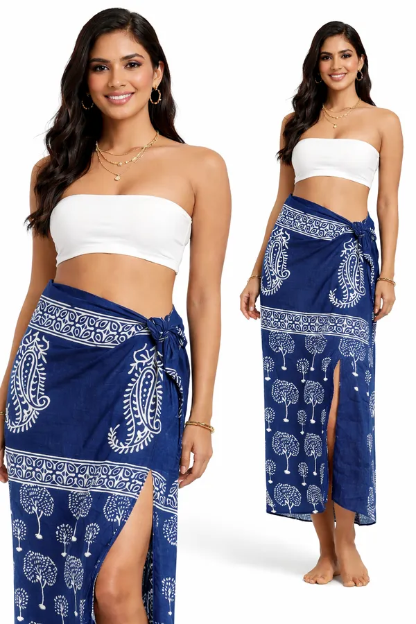 Blue_Printed_Wrap_Skirt_for_Women