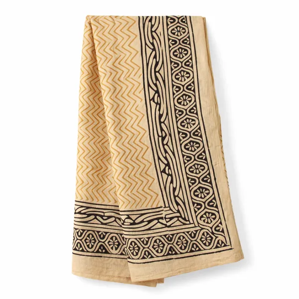 Beige_Geometric_Print_Bedsheet