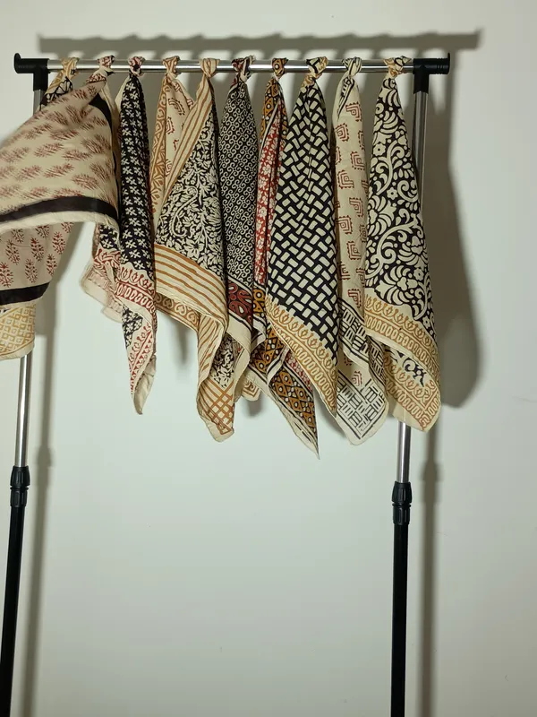 Multicolour_Hand_Block_Printed_Scarf_Set_for_Women