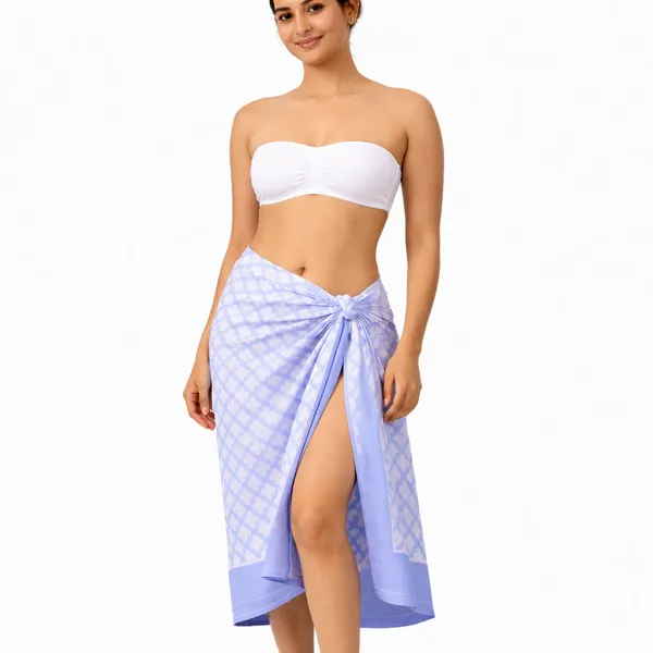Blue_Geometric_Print_Sarong_for_Women