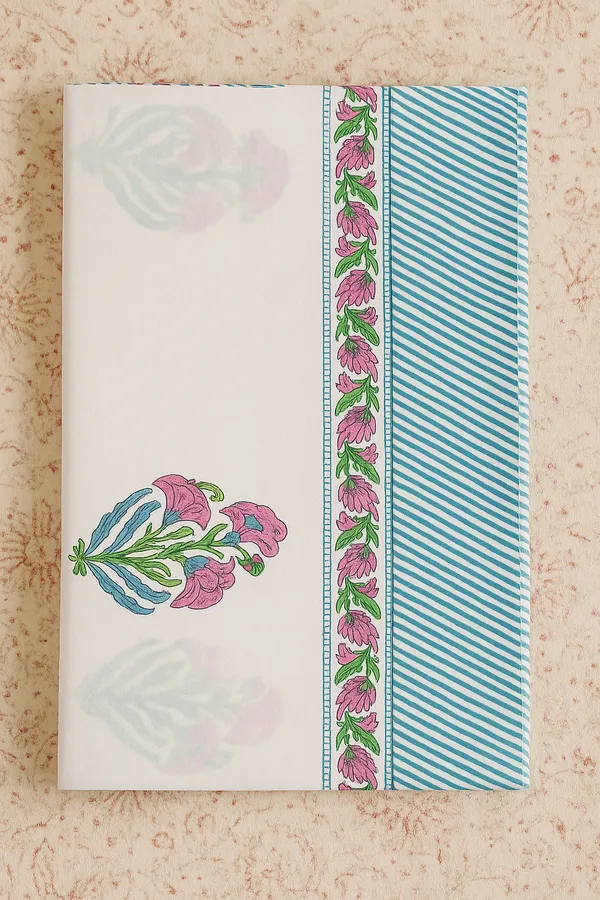 White_Floral_Print_Sarong_for_Women