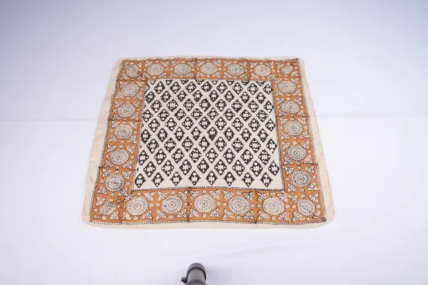 Orange_Printed_Square_Bandana_for_Women