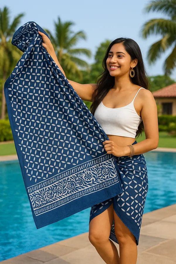 Navy_Printed_Sarong_Wrap_Skirt_for_Women
