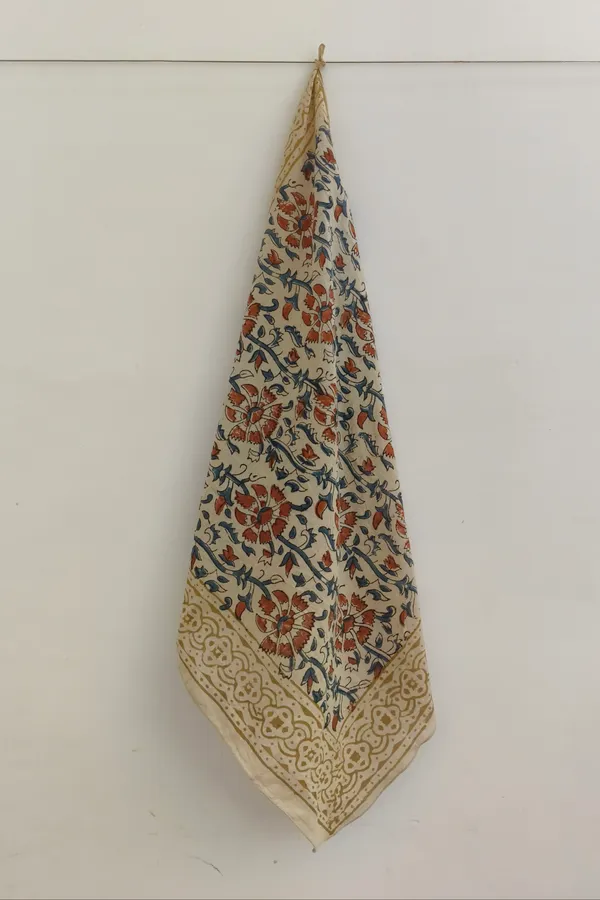 Beige_Floral_Print_Triangular_Scarf_for_Women