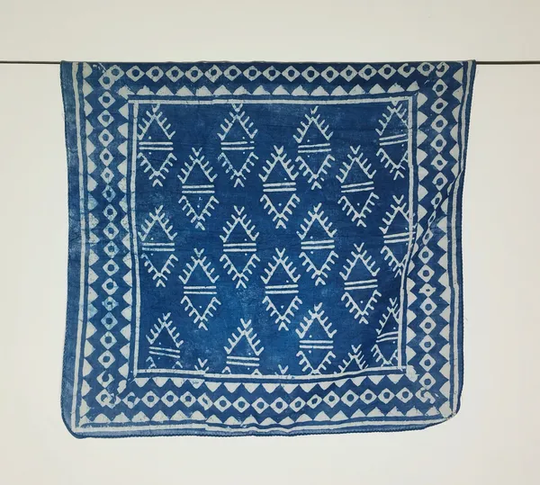 Blue_Geometric_Print_Bandana_Scarf_for_Women