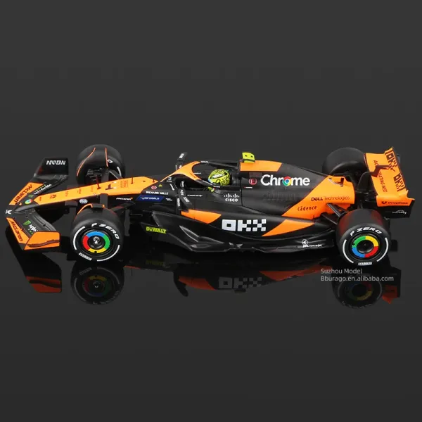 Bbrago_1/24_Racing_Mclaren_Mcl38_(With_Helmet)_(Collectible_Models_For_14+)_Norris_#4