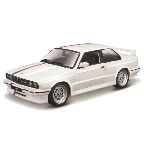 Bbrago_Bmw_M3_Series_1988_Bbs_Rims_And_M_Strips_Model_Car_1/24_Scale