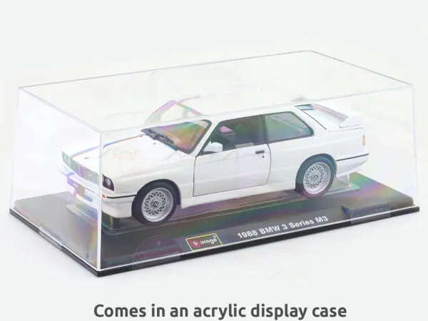 Bbrago_Bmw_M3_Series_1988_Bbs_Rims_And_M_Strips_Model_Car_1/24_Scale