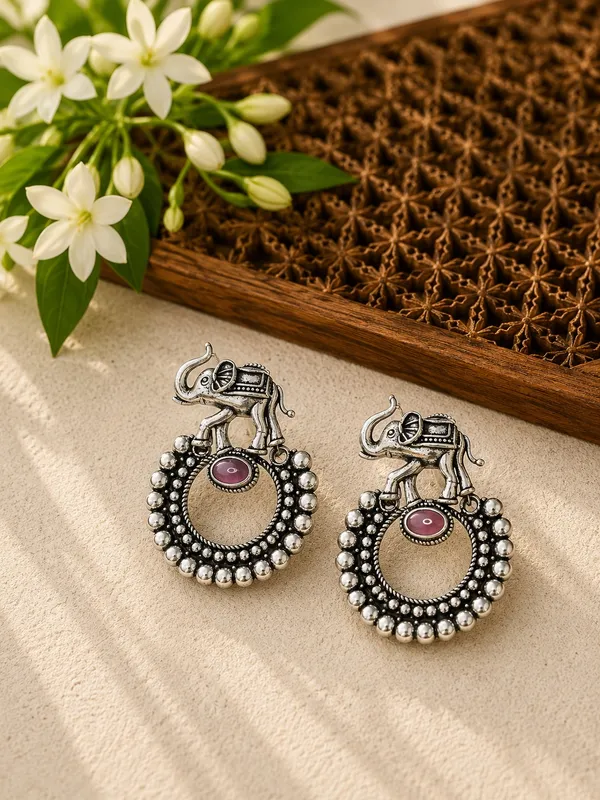 Nayra_Baby_Pink_Pink_Colour_Brass_Earring_For_Women