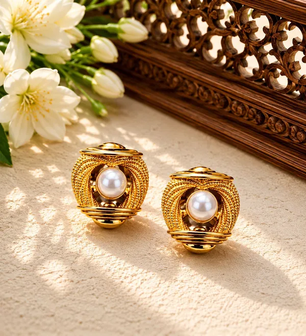 Reva_Pearl_Golden_Colour_Stainless_Steel_Anti_Tarnish_Gold_Earring_For_Women