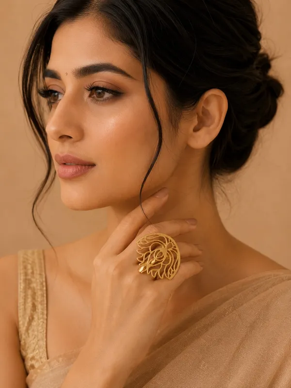 Kamal_Cocktail_Golden_Colour_Brass_Ring_For_Women