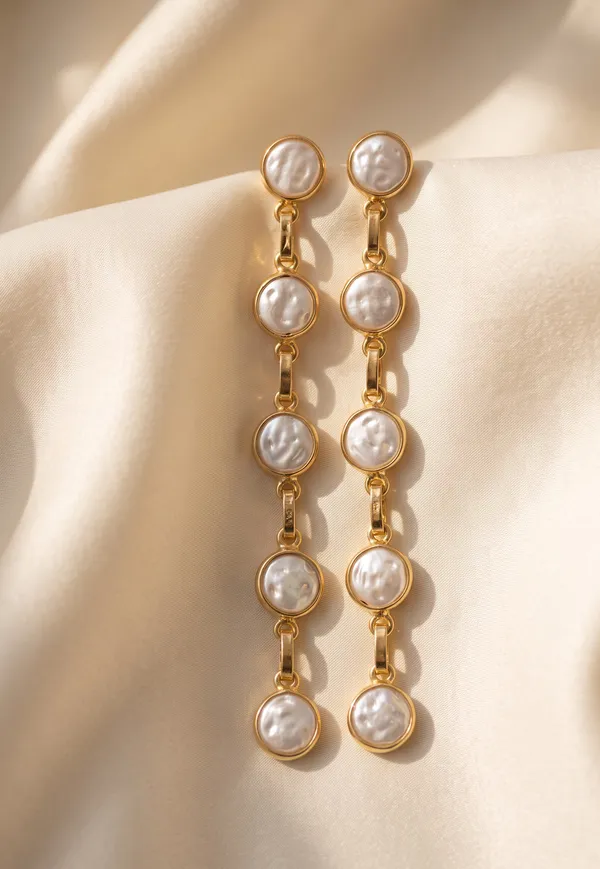 5_Collet_Sy_Pearl_Colour_Brass_Earring_For_Women
