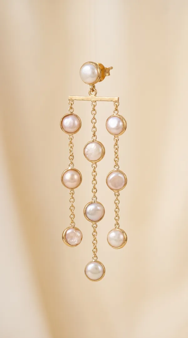 Freshwater_Pearl_Waterfall_Brass_Earring_For_Women