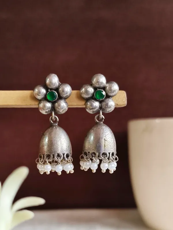 Jhalak___Green_Colour_Brass_Earring_For_Women