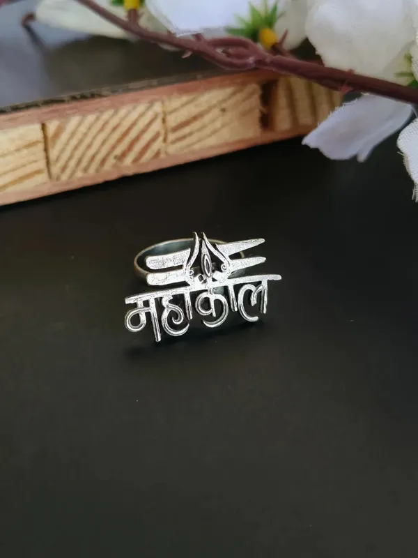 Mahakal_Statement_Silver_Colour_Brass_Ring_For_Women