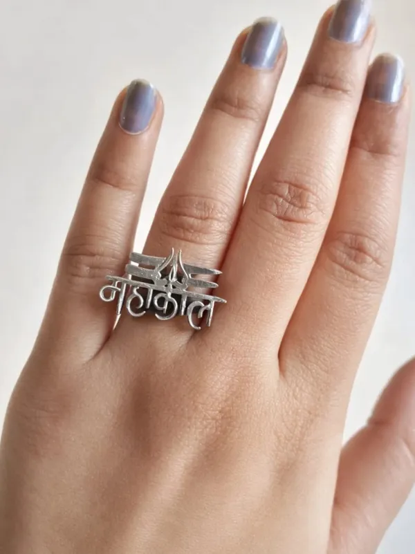Mahakal_Statement_Silver_Colour_Brass_Ring_For_Women