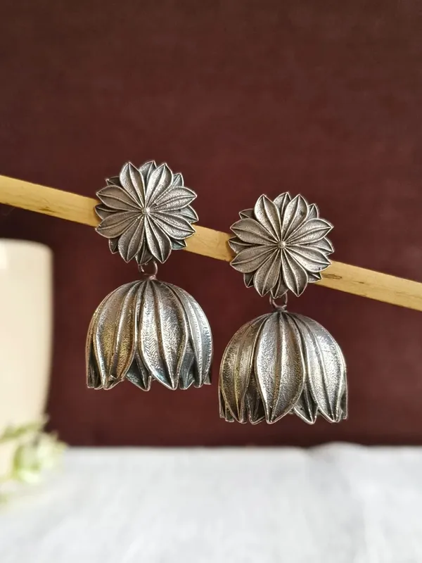 Phulvari_Jhumka_Silver_Colour_Brass_Earring_For_Women