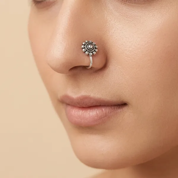 Phool_Silver_Colour_Brass_Nose_Clip_For_Women